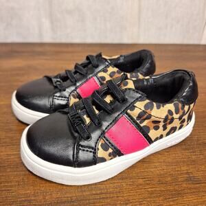 Michael kors little girls irving stretch lace pull on sneakers cheeta toddler